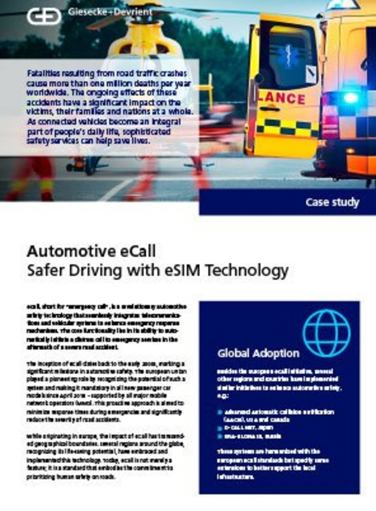 Cover for Case Study Automated eCall