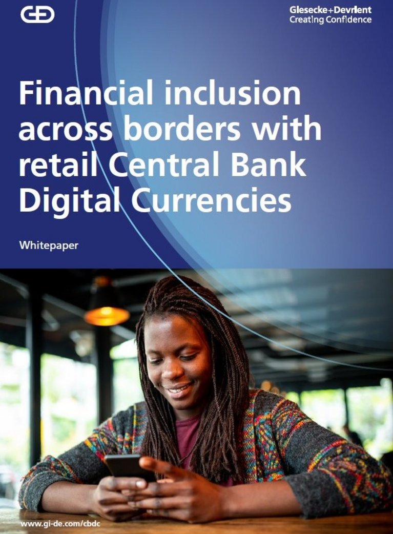 Cover of whitepaper on financial inclusion across borders with retail CBDC