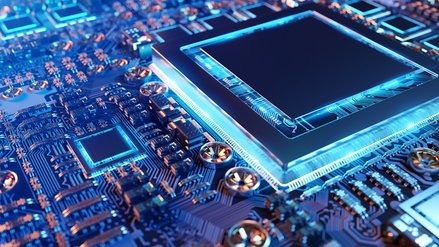 SIM card permanently installed on a circuit board