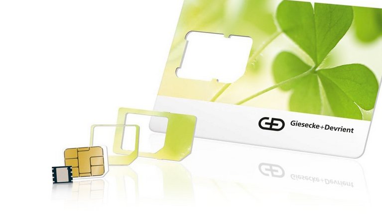 SIM cards from G+D in different sizes