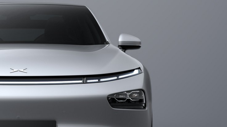A grey modern car