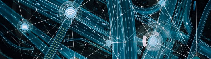 Simulated online services for a moving car in a modern road network