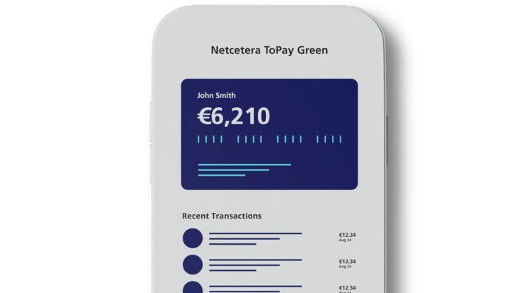 Mobile decive showing carbon-impacts within banking-app
