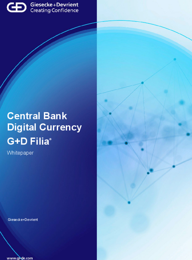 Cover of FILIA whitepaper: Design concept of a secure and trusted CBDC
